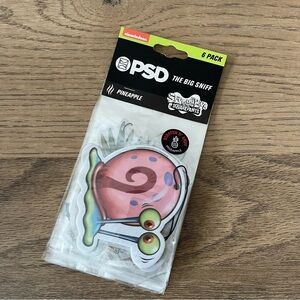 PSD SpongeBob SquarePants 6pk Pineapple Air Freshener Gary, Mr. Krabs, House NEW